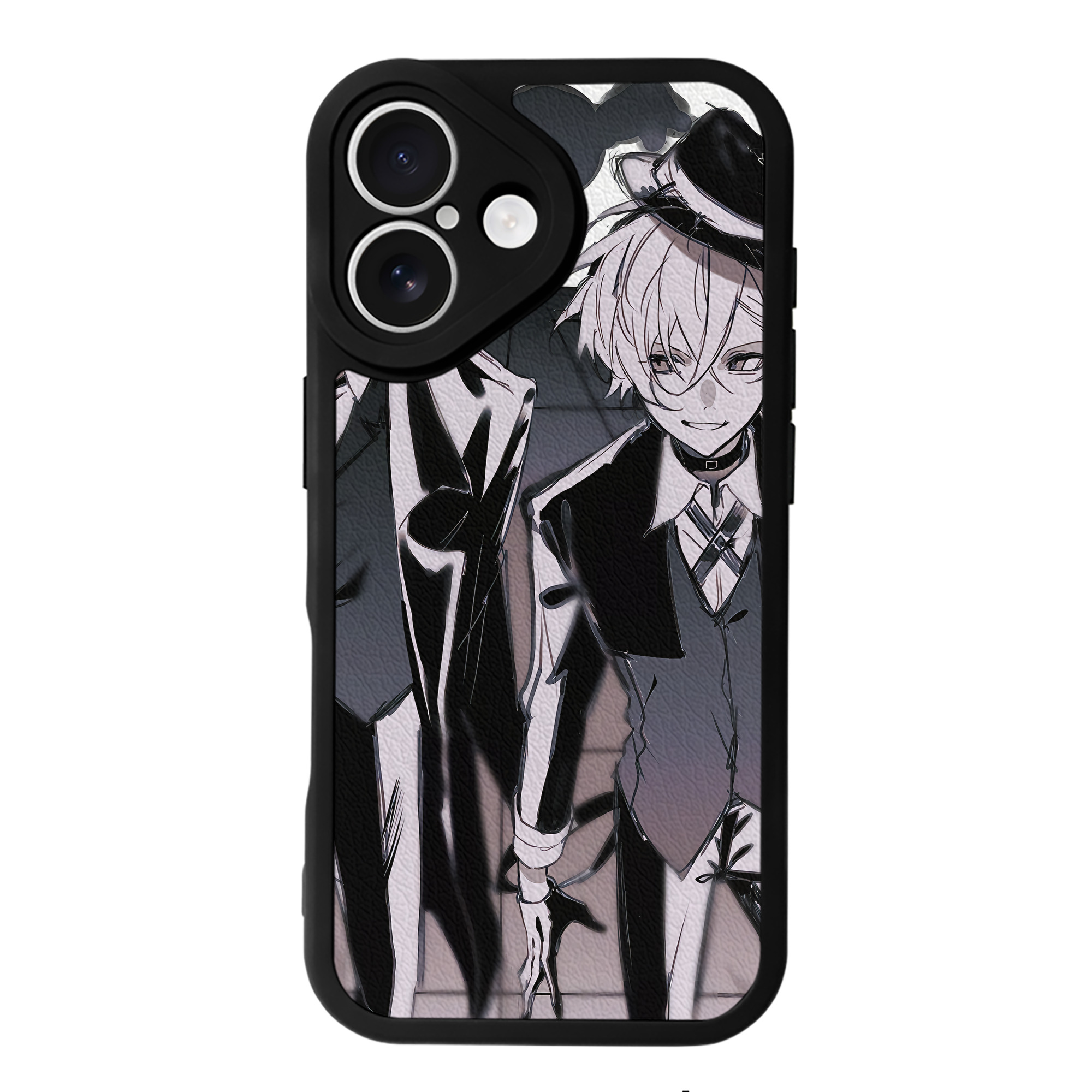 （画像用） 文豪ストレイドッグス Bungo Stray Dogs 【iPhone 16シリーズ対応】シリコンスマホケース（レザー調） 材質：シリコン